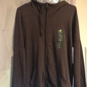 Xersion Lounge Hoodie Classic Burgundy